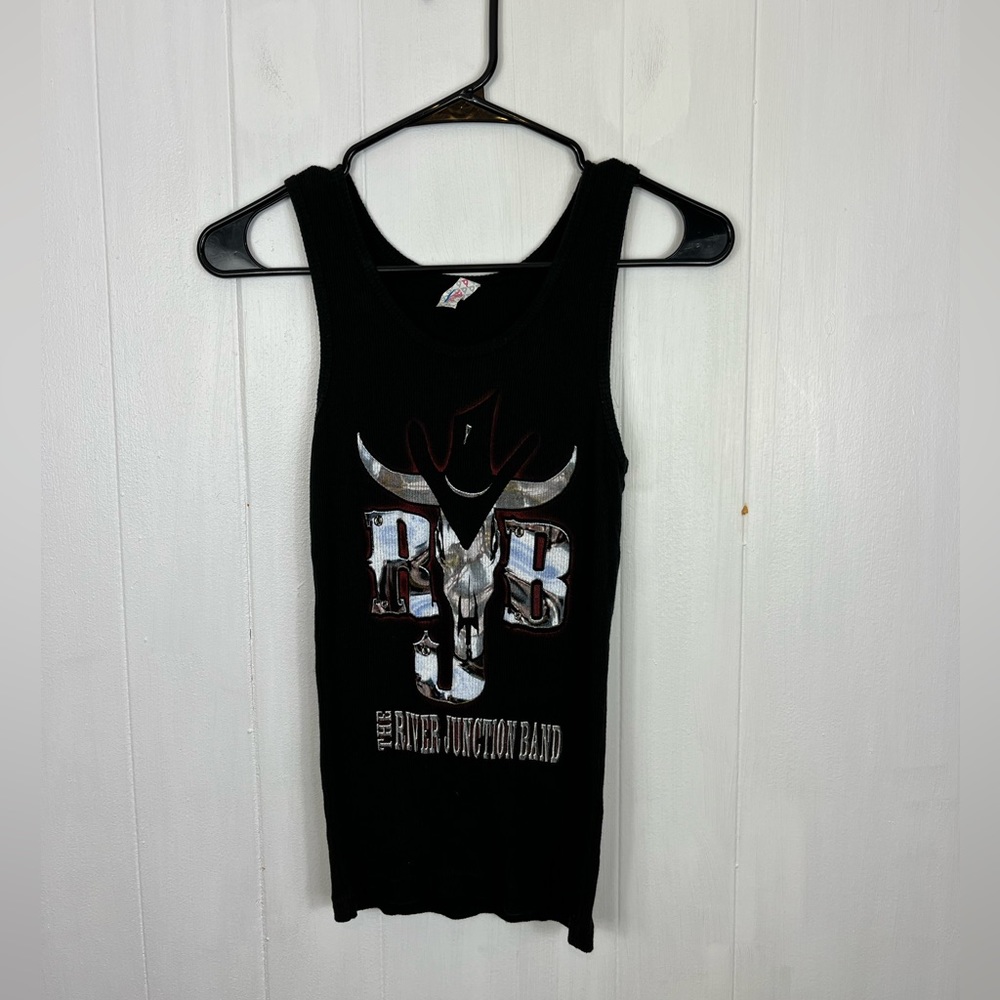 The River Junction Band Ribbed Graphic‎ Tank Sz S